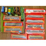 OO gauge, some HO gauge, 18 x rolling stock by Hornby, Replica and similar.