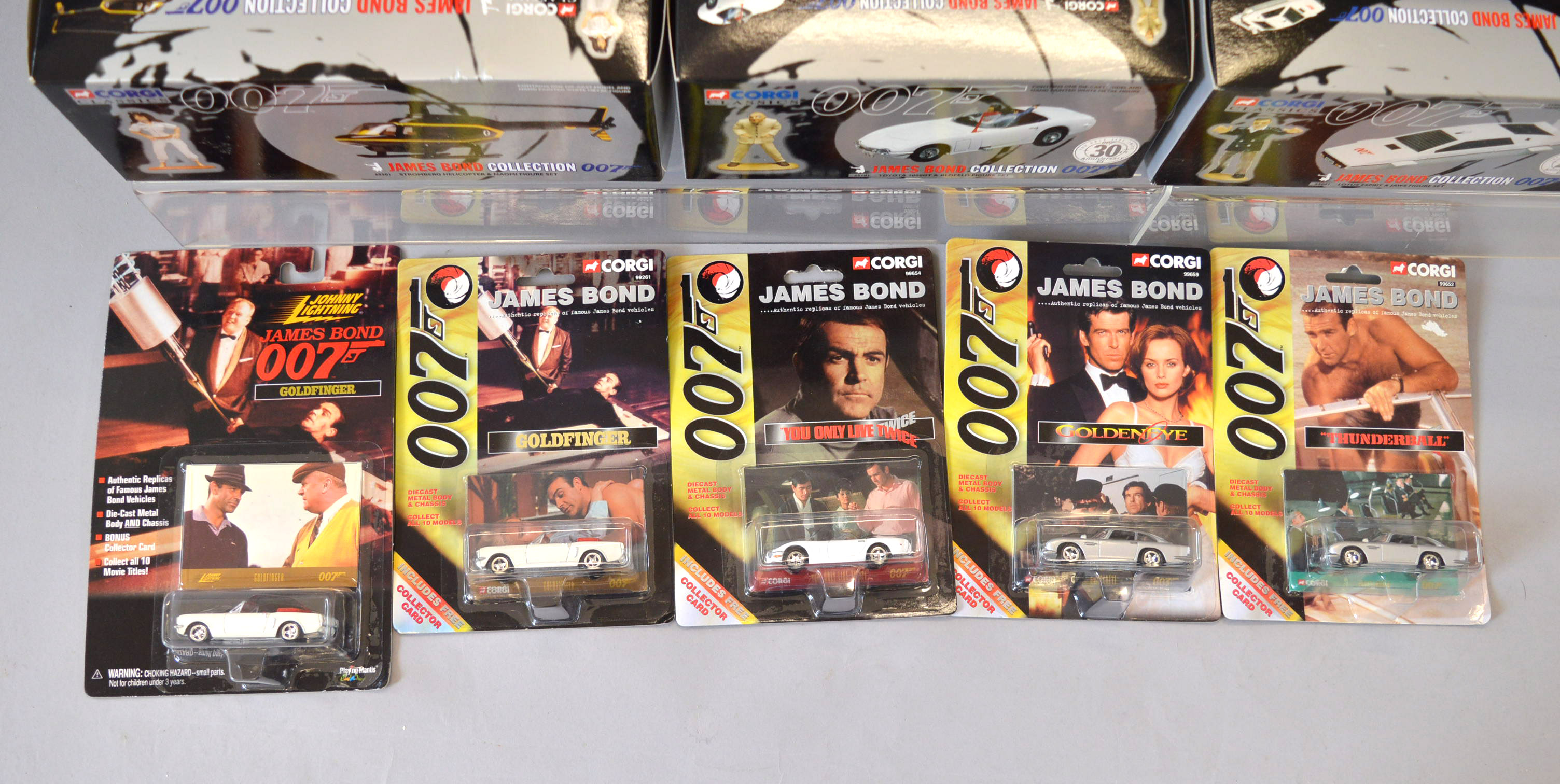 14 x James Bond diecast models: seven Corgi James Bond Collection 007 ...