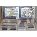 HO gauge, 18 x rolling stock: three Roco sets (67127, two 64119); 15 x Fleischmann, includes 5122,