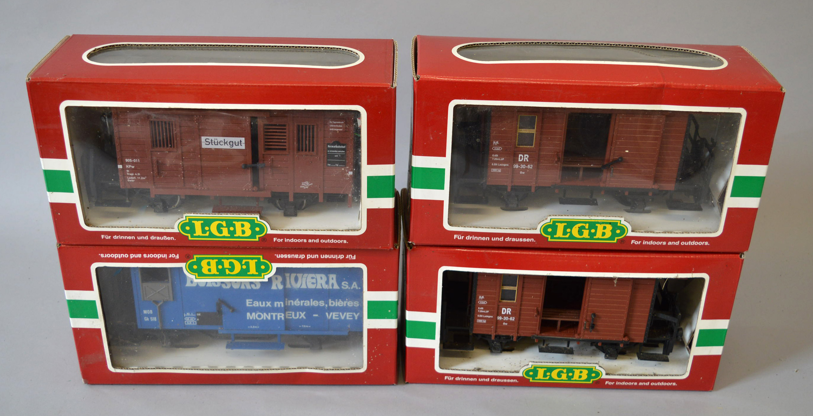 G Gauge. Four boxed items of L.G.B.