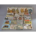 23 x boxed sets of plastic toy soldiers and accessories, all 1:35 scale, by Italeri,