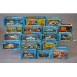 Seventeen boxed Matchbox 'King Size' diecast models including K-97 Range Rover Police and K-40