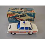 Palitoy Talking Z Victor 4 Police Car. G, but some corrosion to battery compartment, in G+ box.