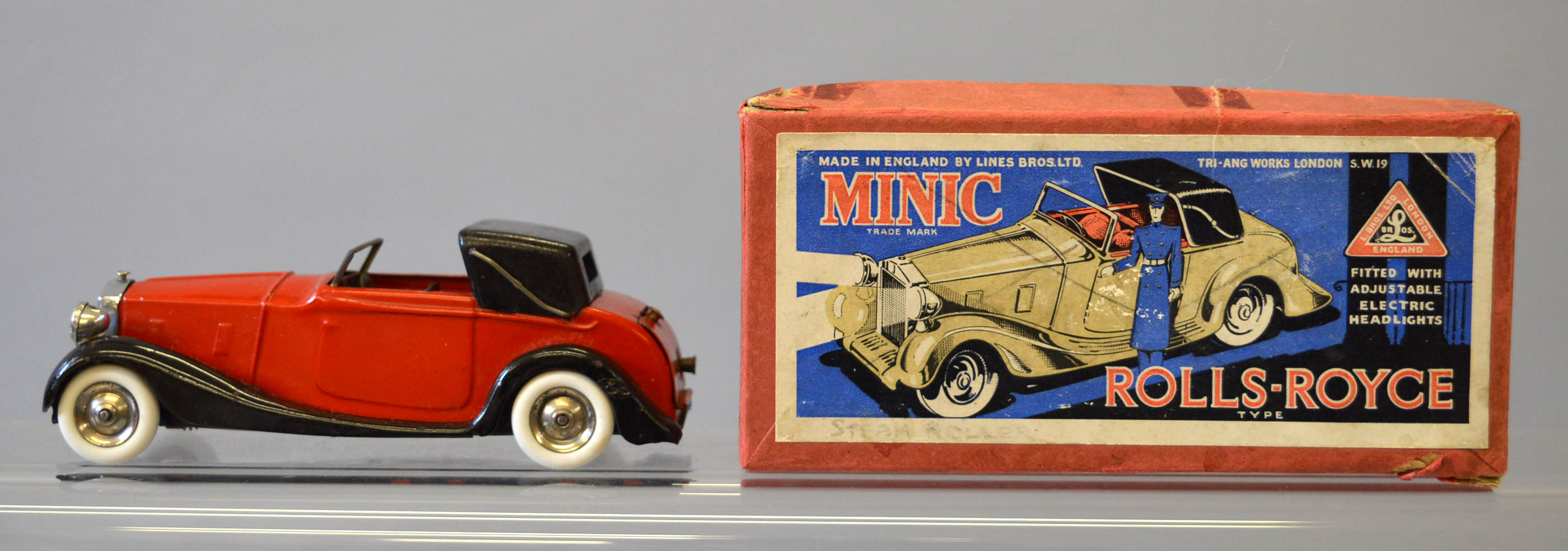 Triang Minic No. 50ME pre-war Rolls-Royce Sedanca, rare.