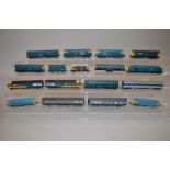 OO gauge. 13 x diesel locomotives by Airfix, Hornby and similar. Unboxed, F-G.