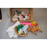 A quantity of dolls fashion accessories, some home - made,