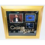 Casino Royale (2006) screen used prop $1,000,000 blue Casino Plaque (3" x 4.