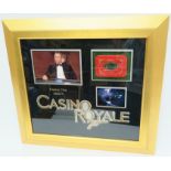 Casino Royale (2006) screen used prop $500,000 red Casino Plaque (3" x 4.