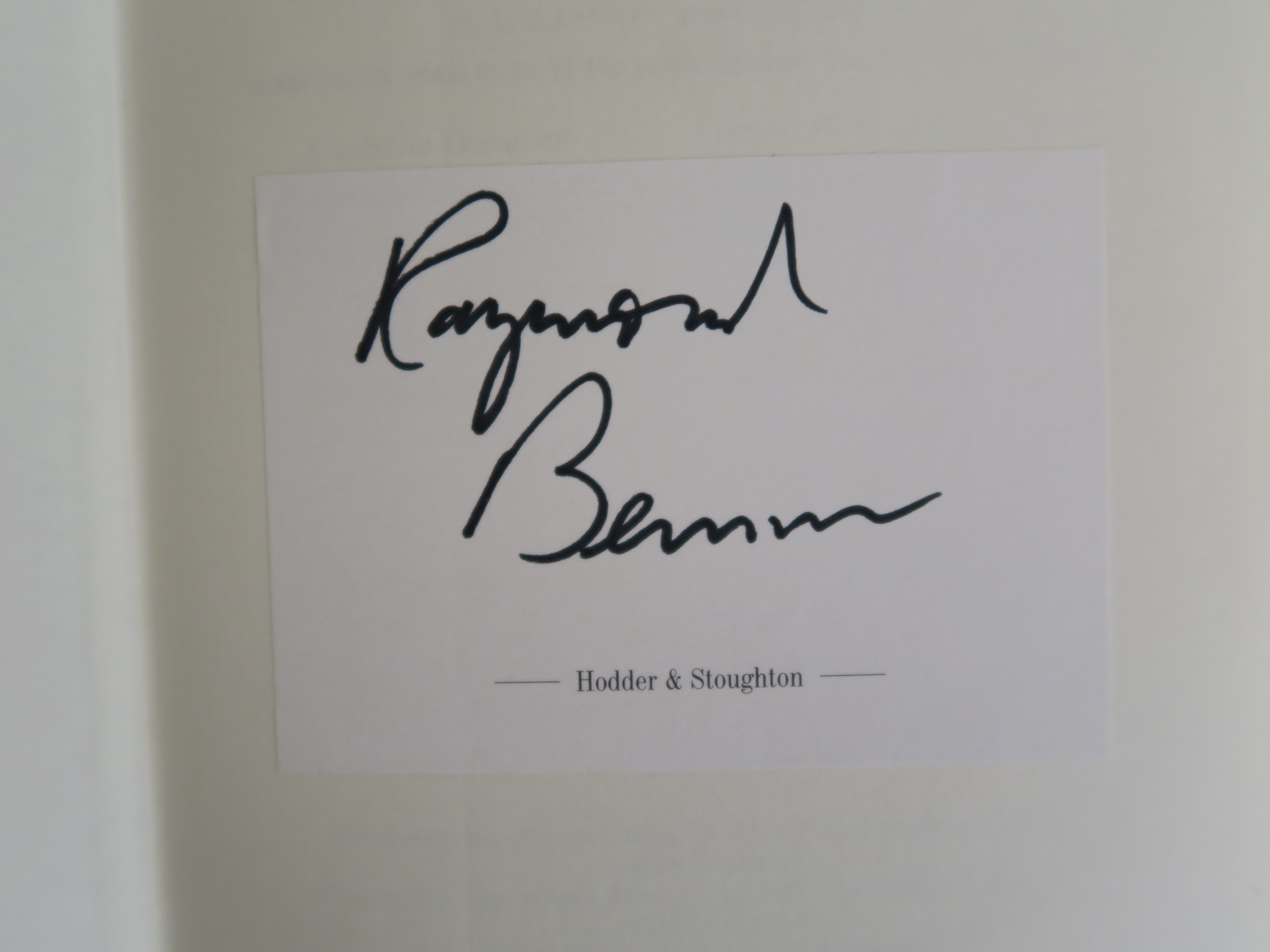 James Bond related books "Die Another Day" hard-back book with dust jacket signed by author Raymond - Image 7 of 7