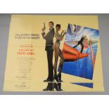 A VIEW TO A KILL 1985 James Bond two folded British Quad film posters 30" x 40" starring Roger