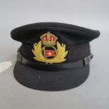 "Titanic" 1997 film prop White Star line Officers cap with badge size L.