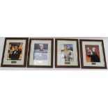 Signed photographs including Pierce Brosnan as James Bond, Rosamund Pike (COA on reverse),