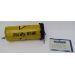 The World is Not Enough (1999) Radio-active canister original prop complete with hangers and COA