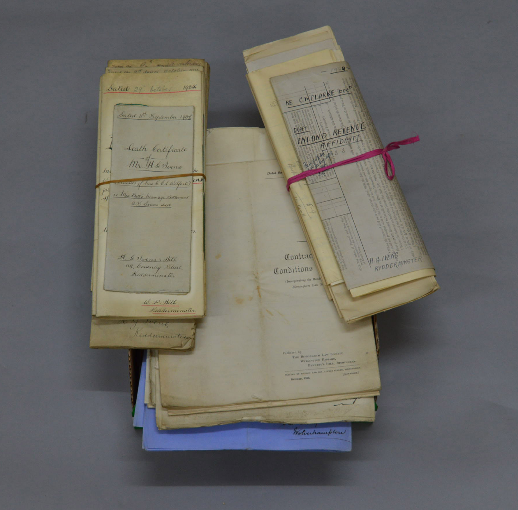 A collection of indentures including marriage agreements,