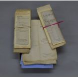 A collection of indentures including marriage agreements,