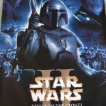 Four large rolled cinema promotion posters (approx 40" x 80") for Star Wars Ep II Attack of the