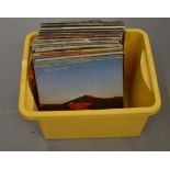 A collection of LPs including Black Sabbath, Leonard Chohen, Led Zeppelin, Meat loaf,