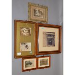 5 Framed late 19th/ early 20th century photographs.