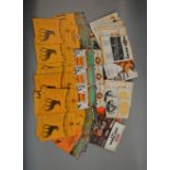 A collection of Wolverhampton Wanderers FC programmes dating from the 1950s- 1970s.