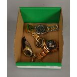 POLICE > 4 novelty/replica wrist-watches [VAT ON HAMMER PRICE] [NO RESERVE]