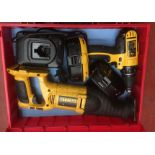 Two DeWalt Cordless Power Tools