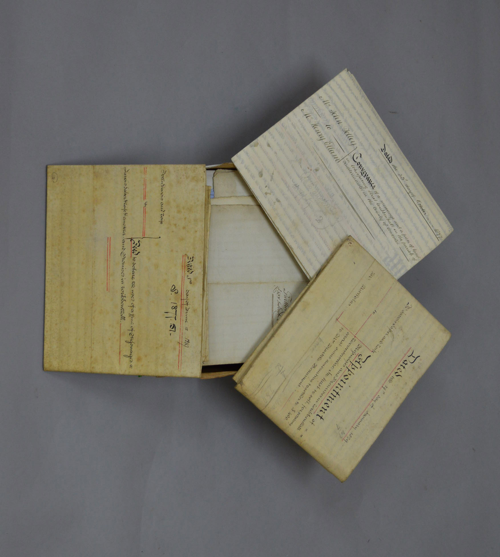 A collection of Indentures including Mortgages,