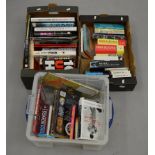 3 boxes of music related books including biographies etc