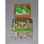 A mixed lot of vintage toys including Timpo soldiers,