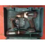 Two MAKITA cordless drills