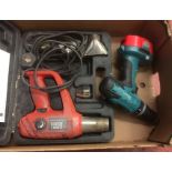 POLICE > MAKITA cordless drill and a Black & Decker heatgun [VAT ON HAMMER PRICE] [NO RESERVE]