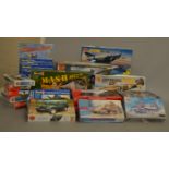 19 x plastic model kits, all military related, by Airfix, Revell and similar.
