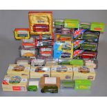 24 x diecast model buses and coaches by Corgi, Solido and similar. Overall appear VG, boxed.