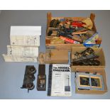 O gauge. A mixed lot of parts and spares for building kit engines. Conditions vary.