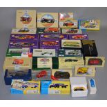 28 x Corgi diecast models, all commercial vehicles including Cadbury's. Overall appear VG, boxed.