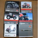 Six Universal Hobbies 1:32 scale diecast model tractors,