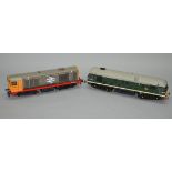 O gauge. Two unboxed Bassett-Lowke diesel locomotives: Railfreight 20 023; D5086. Appear VG.