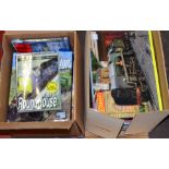 A quantity of model railway catalogues, iincluding Hornby, together with a number of CD-ROMs,