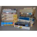 16 x plastic model kits by Revell, SMER and others, maintly aircraft but includes some others.