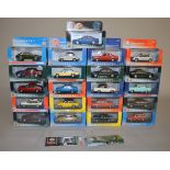 21 x Vanguards diecast models, including Jaguar, Triumph, etc. VG, boxed.