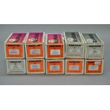 Ten boxed Marsh Models resin and white metal car model kits in 1:43 scal. Contents not checked.