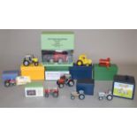 Nine diecast agricultural models by Britains, Brian Norman Farm Miniatures,