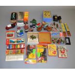 A mixed group of toys, including unboxed diecast models,