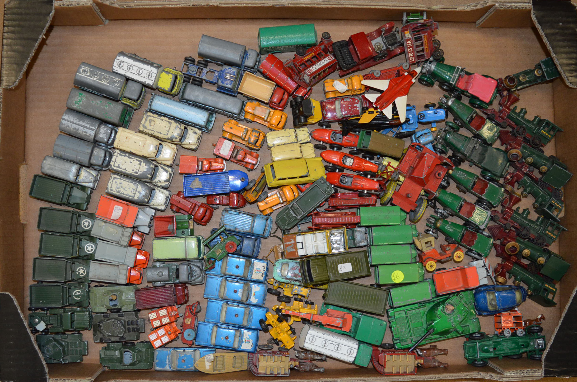 Quantity of unboxed playworn Lesney Matchbox diecast models. (approx.