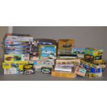 26 x assorted plastic model kits, all cars and vehicles, by Airfix, Merit, Lindberg, etc.