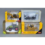 Four boxed diecast model Construction Vehicles in 1:50 scale,