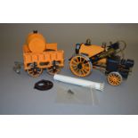 Live steam. Hornby Stephenson's Rocket with tender, unboxed.