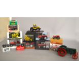 Fourteen boxed diecast and white metal model Tractors by Joal and others in various different