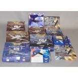 Eleven boxed diecast Aircraft models by Corgi and Atlas Editions.