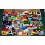 Quantity of unboxed diecast models by Matchbox, Dinky, Lledo and others. Playworn-VG.