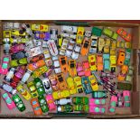 A quantity of unboxed play worn Matchbox diecast models mostly from the 1-75 series including